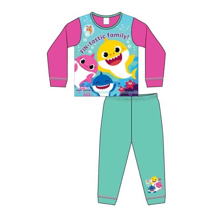 Girls Baby Shark PJS Little'Uns Retail Ltd