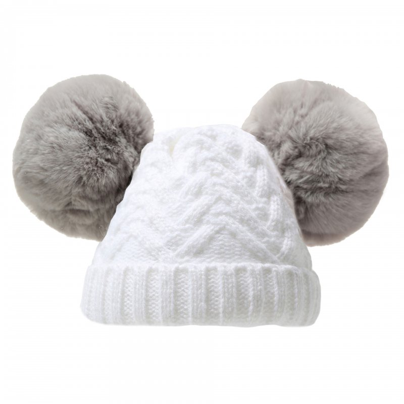 fur pompoms for knitted hats
