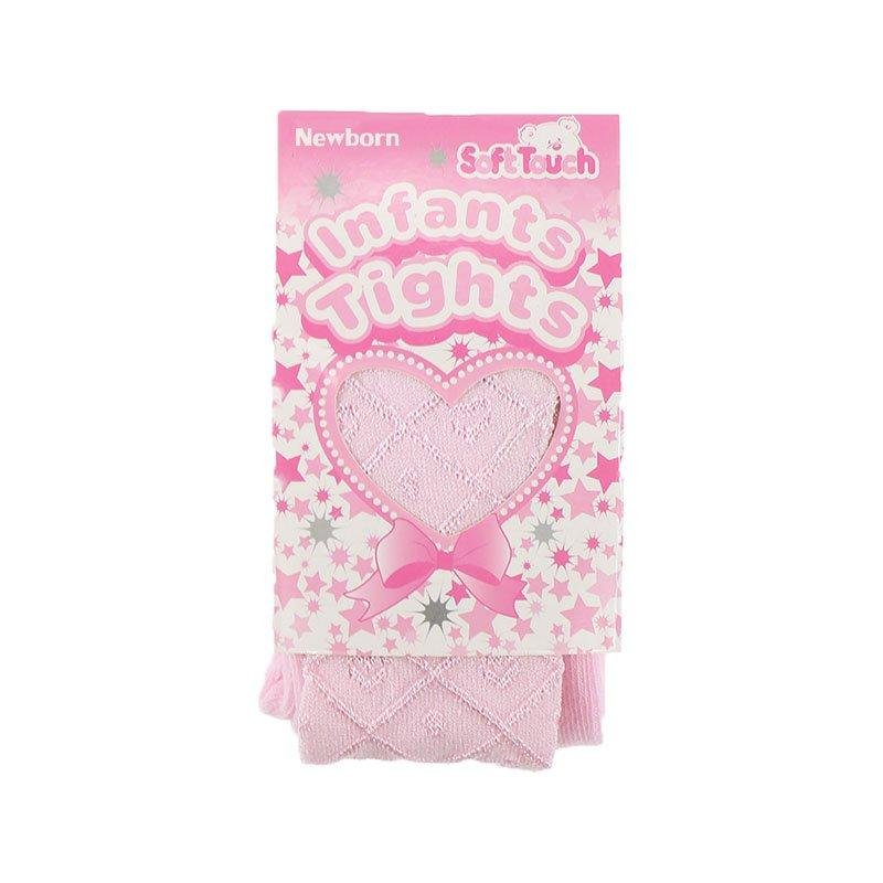 Baby & Toddler Girls Diamond Tights in 3 colours 3-6 months, Pink 